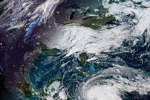Hurrikan Melissa vor der Südküste von Jamaika Ein Satellitenbild zeigt Hurrikan Melissa vor der Südküste von Jamaika