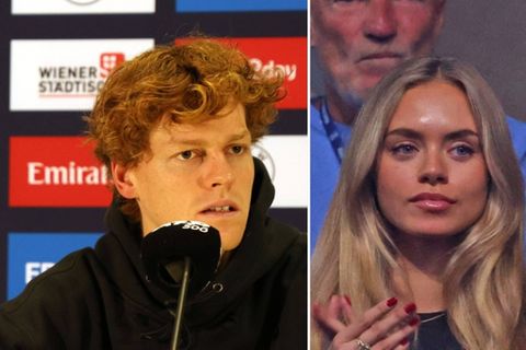 Jannik Sinner bestätigte nach seinem Sieg in Wien offenbar die Beziehung zu Laila Hasanovic (hier im Publikum beim Finale). Jannik Sinner bestätigte nach seinem Sieg in Wien offenbar die Beziehung zu Laila Hasanovic (hier im Publikum beim Finale).