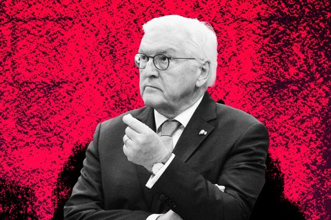 Der Bundespräsident Frank-Walter Steinmeier in einer illustrativen Darstellung Der Bundespräsident Frank-Walter Steinmeier in einer illustrativen Darstellung