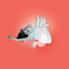 Herz: Illustration: Herzbeschwerden