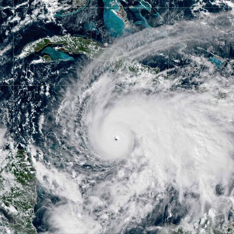 Hurrikan Melissa auf einem Satellitenbild Hurrikan Melissa auf einem Satellitenbild