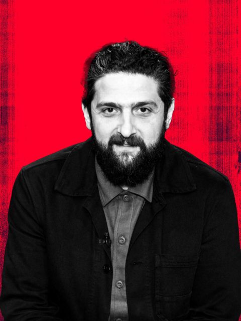 Montage zeigt Aladin El-Mafaalani vor rotem Hintergrund