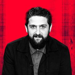 Montage zeigt Aladin El-Mafaalani vor rotem Hintergrund