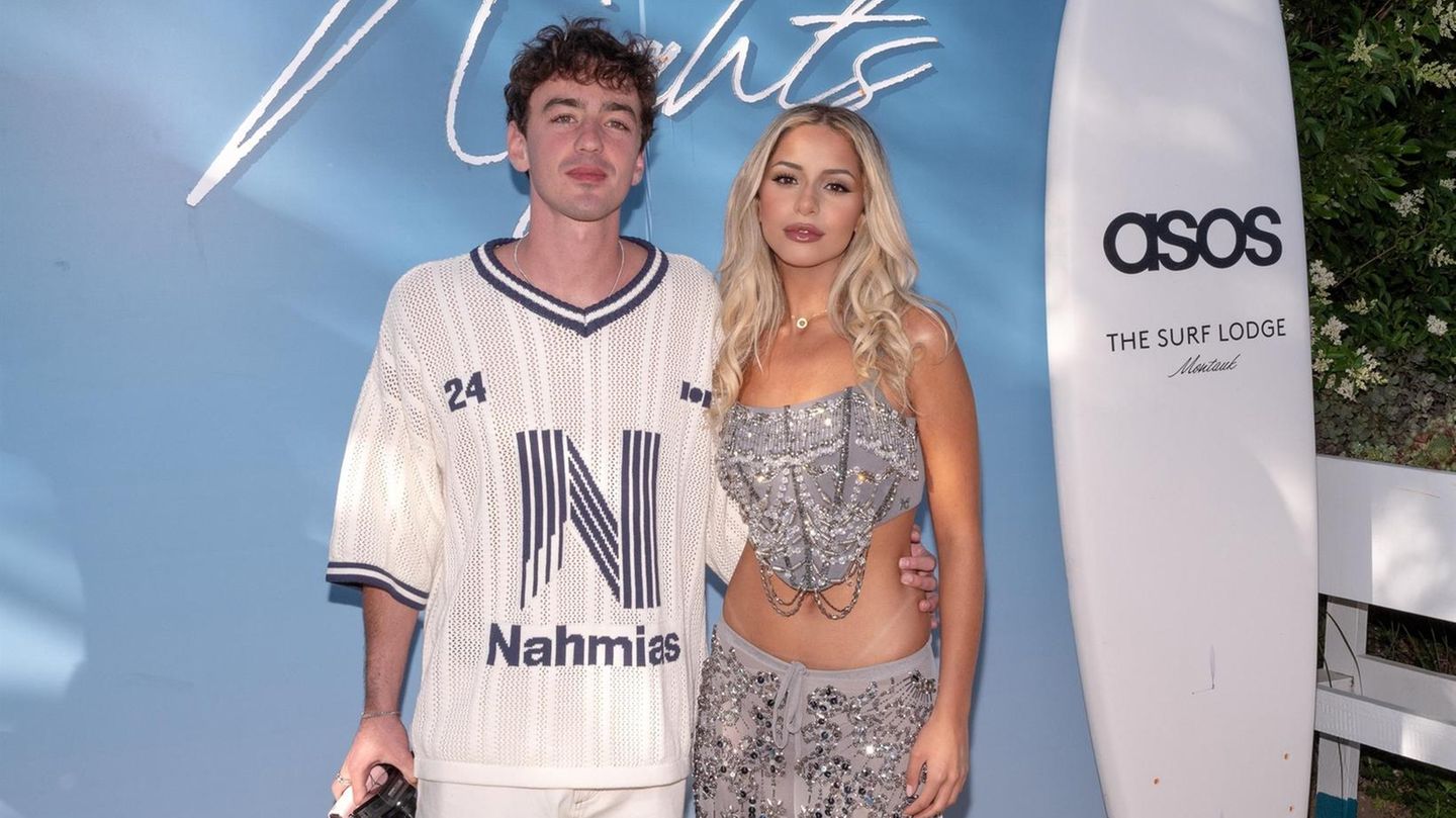 Ben Bader (l.) bei einem Auftritt im Juli mit seiner Freundin Reem Atalah