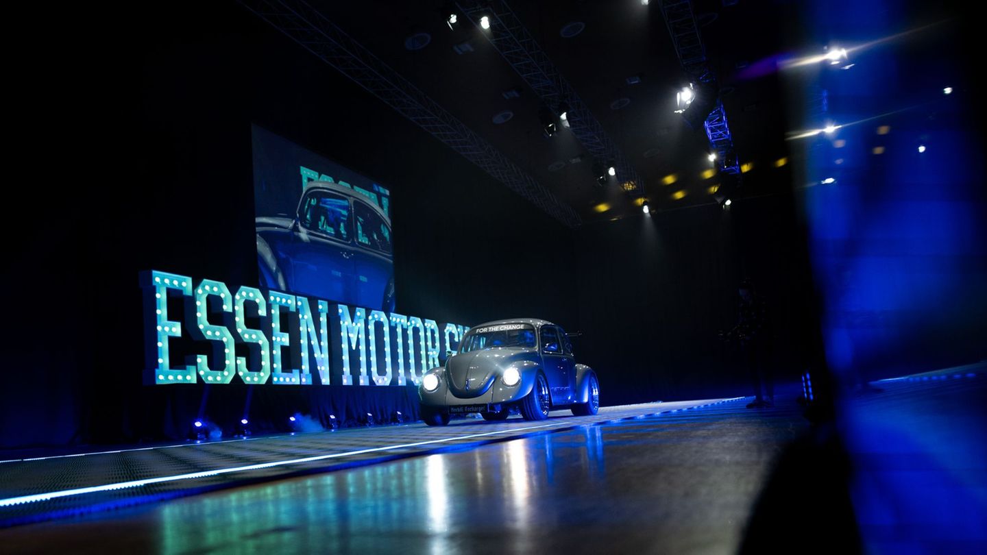 Ein völlig umgebauter VW Käfer mit einem 612-PS-Elektromotor ist Ende November bei der Essen Motor Show zu sehen. Foto: Fabian S Ein völlig umgebauter VW Käfer mit einem 612-PS-Elektromotor ist Ende November bei der Essen Motor Show zu sehen. Foto: Fabian S