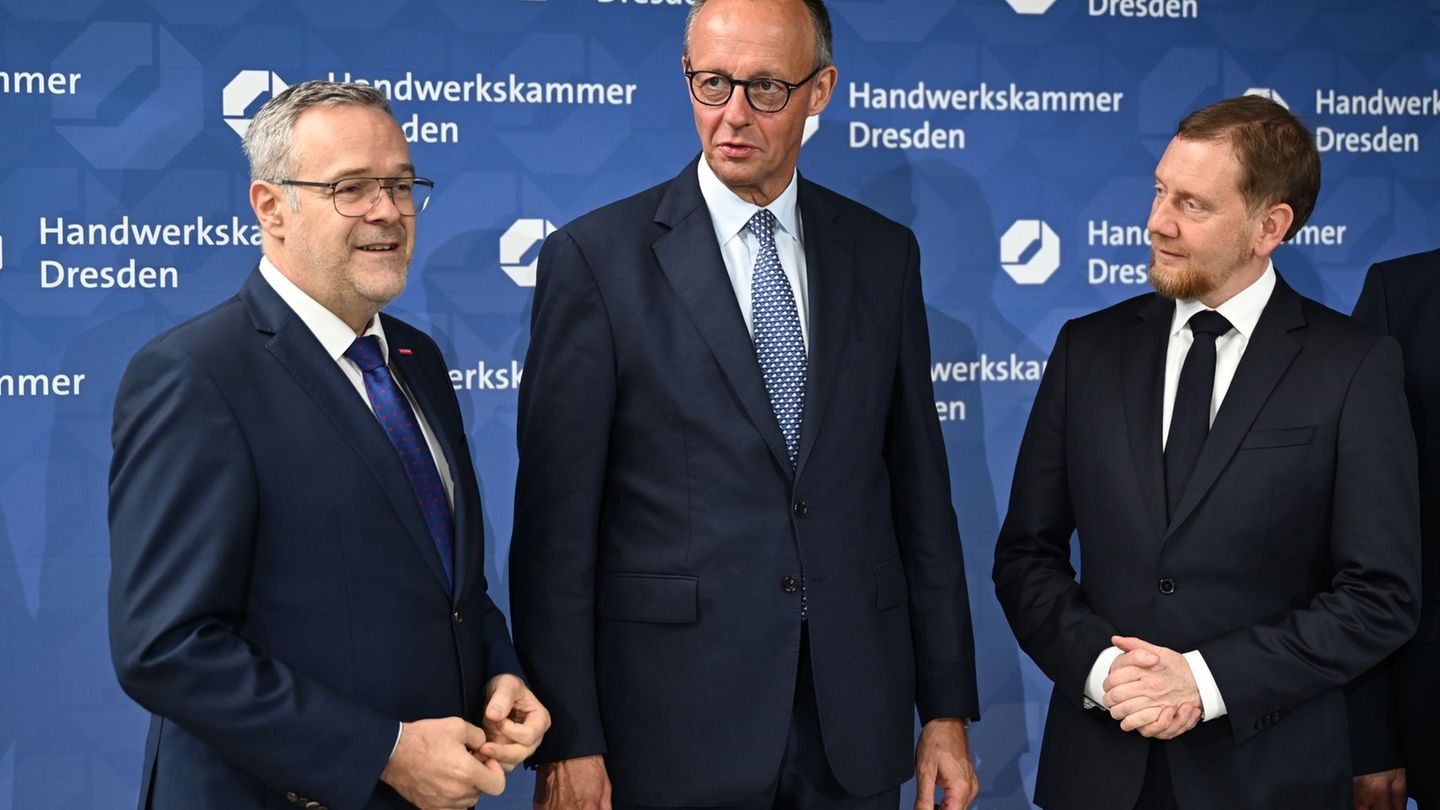 Bundeskanzler: Merz wirbt in Dresden für das Handwerk