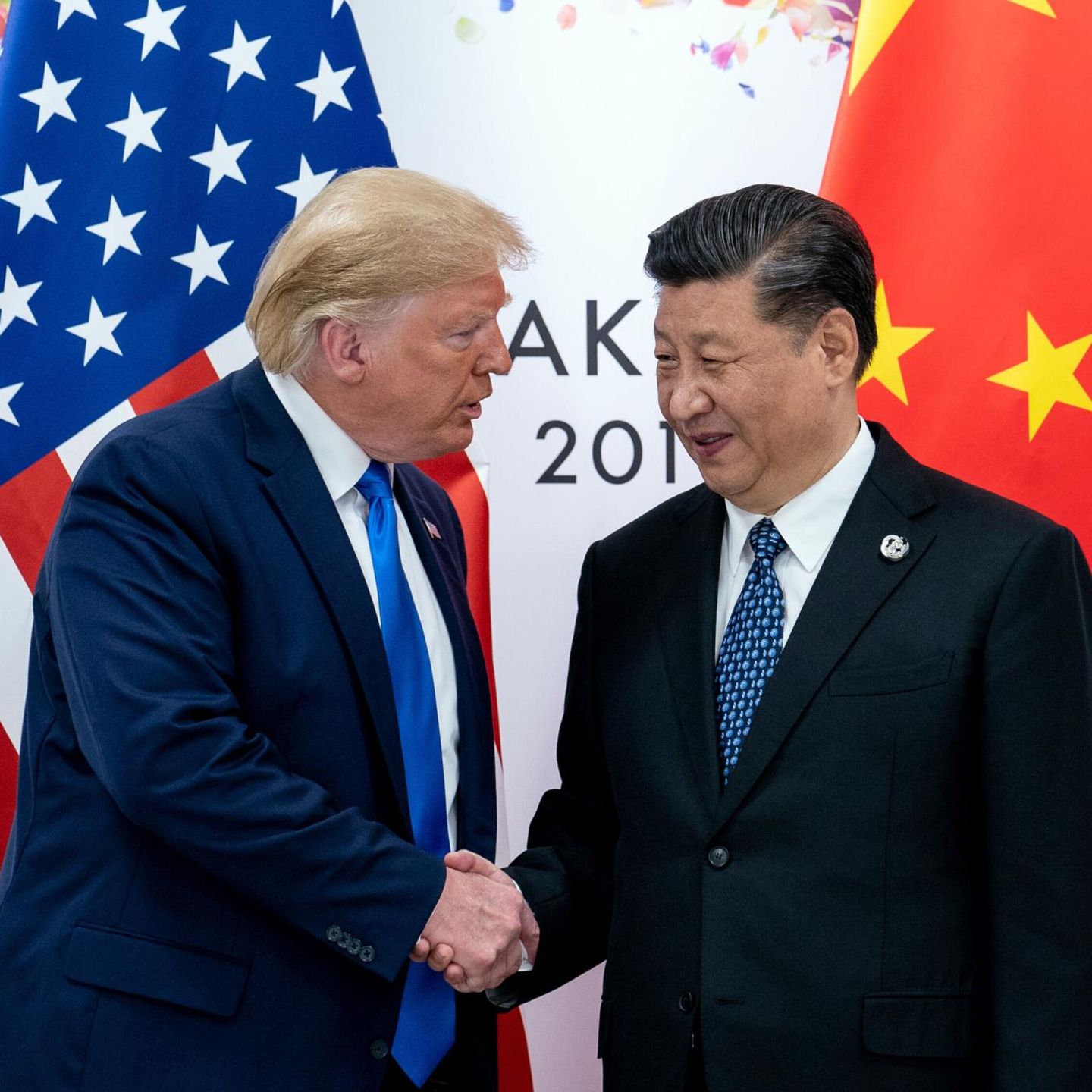 Ihr letztes Treffen ist sechs Jahre her: Donald Trump (l.) und Chinas Präsident Xi Jinping beim G20-Gipfel in Japan 2019