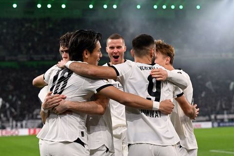 Borussia Mönchengladbach kann seit Wochen wieder über einen Sieg jubeln. Foto: Federico Gambarini/dpa