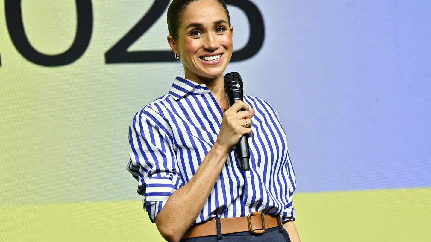 Herzogin Meghan spricht bei einer Veranstaltung in New York Herzogin Meghan spricht bei einer Veranstaltung in New York