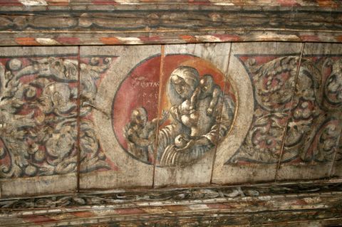 Ein Teil des Deckengemäldes in Lüneburg