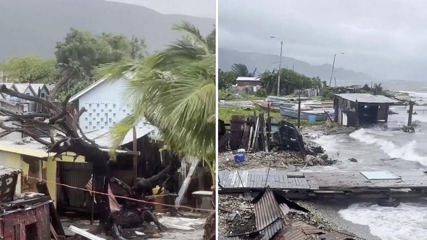 Windböen bis 280 km/h: Hurrikan "Melissa" trifft Jamaika – und hinterlässt pure Zerstörung