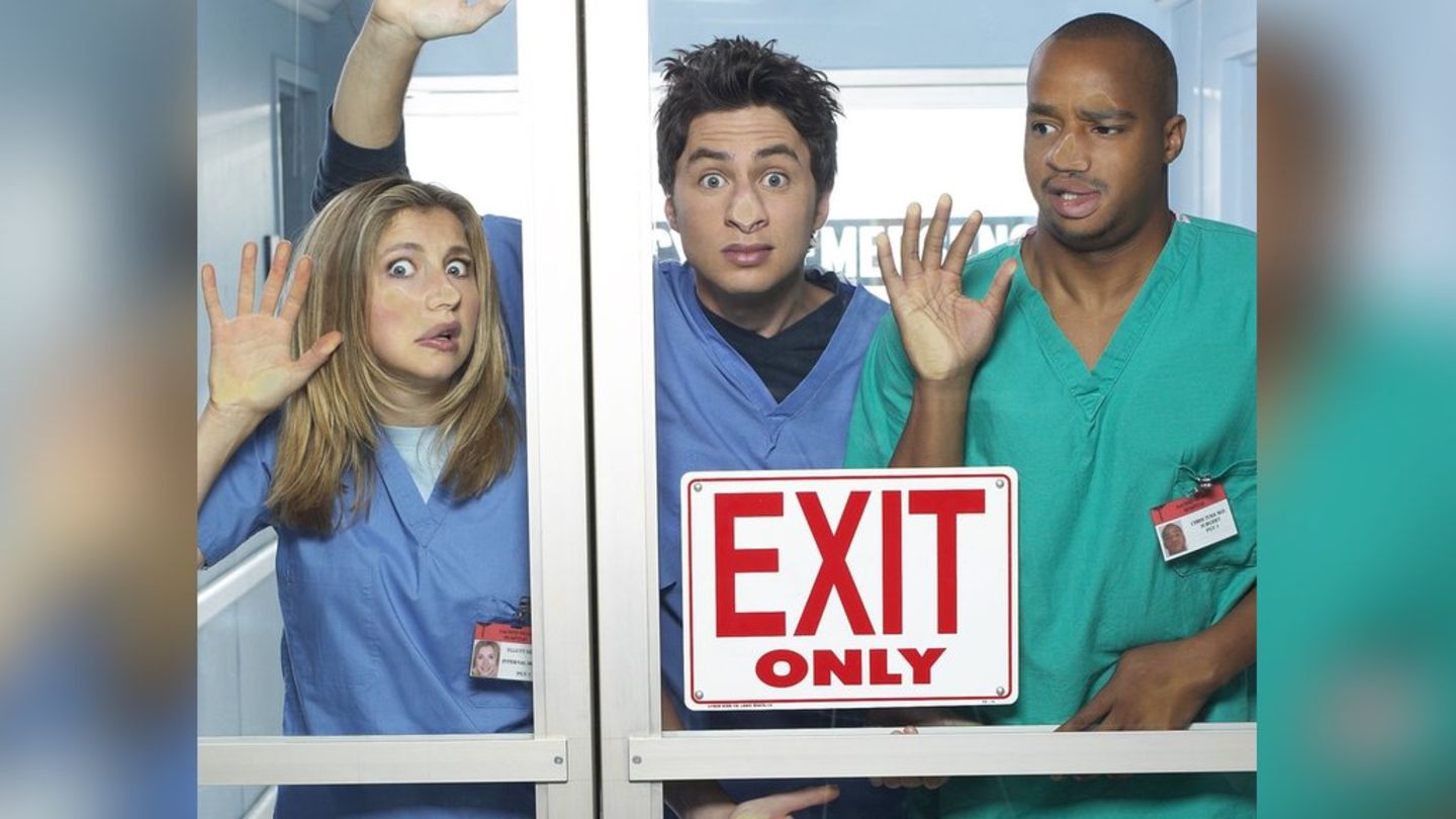 Die "Scrubs"-Stars um Zach Braff (M.) brennen auf ihre Rückkehr. Die "Scrubs"-Stars um Zach Braff (M.) brennen auf ihre Rückkehr.