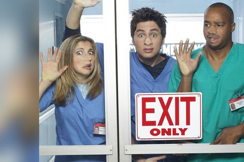 Die "Scrubs"-Stars um Zach Braff (M.) brennen auf ihre Rückkehr. Die "Scrubs"-Stars um Zach Braff (M.) brennen auf ihre Rückkehr.
