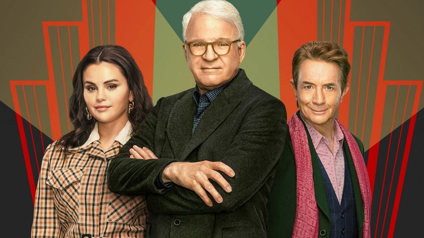 Selena Gomez, Steve Martin und Martin Short verschlägt es in Staffel 6 von "Only Murders in the Building" nach London. Selena Gomez, Steve Martin und Martin Short verschlägt es in Staffel 6 von "Only Murders in the Building" nach London.
