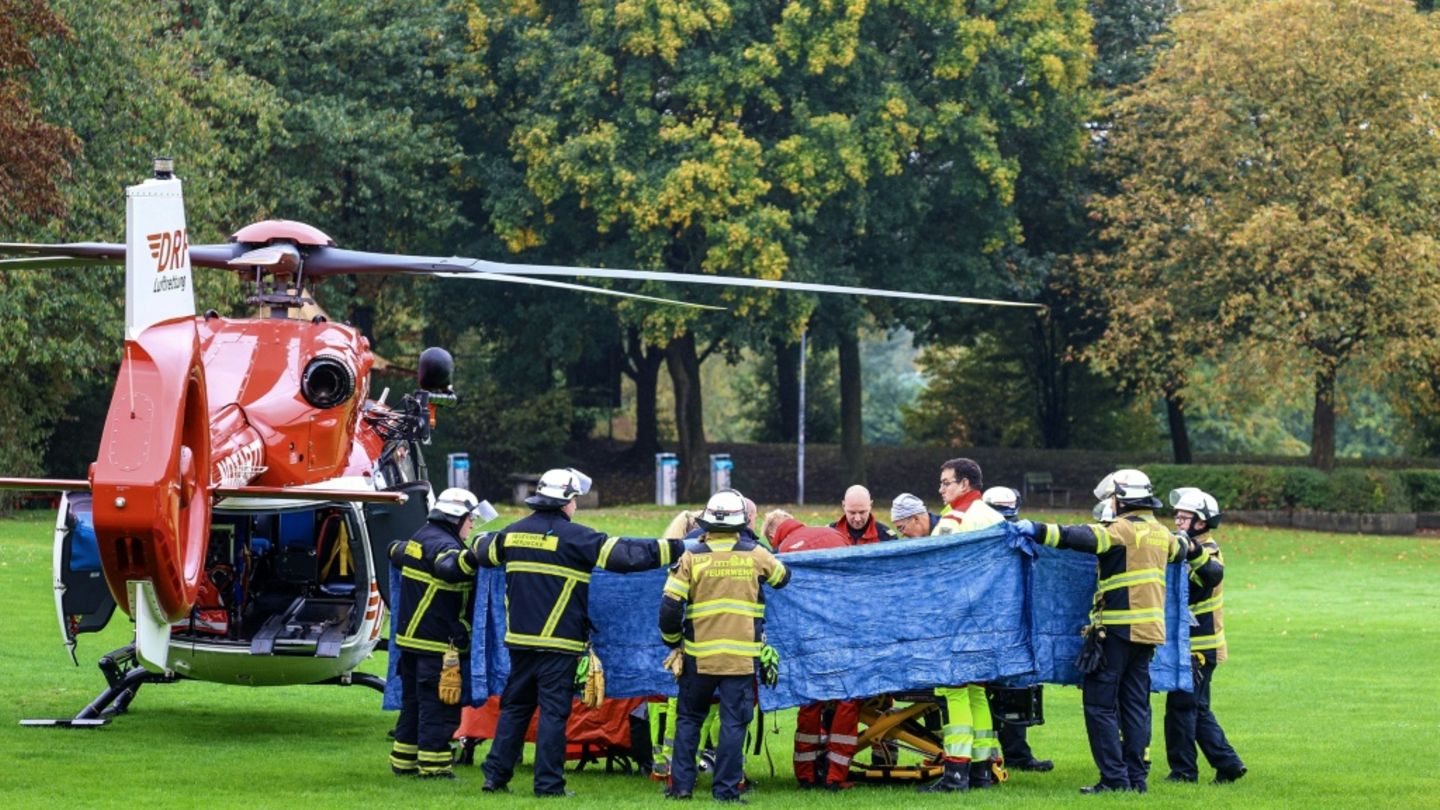 Versorgung von Stalzer nach der Attacke Anfang Oktober Versorgung von Stalzer nach der Attacke Anfang Oktober