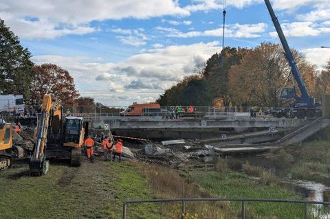 Die Brücke soll bei ihrem Abriss als Forschungsobjekt dienen. Foto: -/Landesbetrieb Straßenwesen/dpa