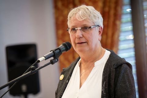 Für drei weitere Jahre im Amt bestätigt: die Vorsitzende des Geflügelwirtschaftsverbandes MV Marion Dorn. Foto: Philip Dulian/dp