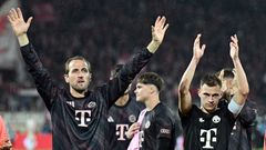 FC Bayern Munich players celebrating a goal in the DFB Cup