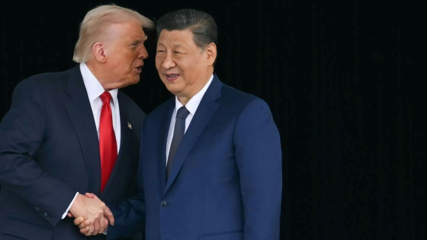 Donald Trump (links) und Xi Jinping