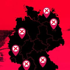 Karte mit Vorfällen rechter Gewalt an Schulen