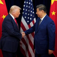 Donald Trump (l.) und Xi Jinping trafen sich in Südkorea