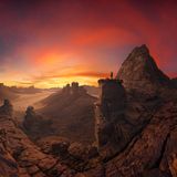 Mit gleich drei Fotos ist der Italiener Alessandro Cantarelli bei den diesjährigen International Pano Awards vertreten. Für sein Bild aus der algerischen Wüste bekam er den Hauptpreis. Cantarelli hätte echt Pionierarbeit für die Panorama-Fotografie geleistet, heißt es in der Begründung. Und eine einzigartige Technik entwickelt, bei der verschiedene Perspektiven zu einer Ansicht verschmelzen
