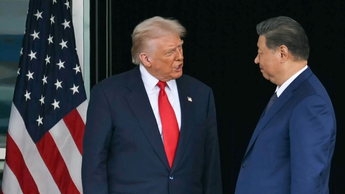 Trump (l.) und Xi