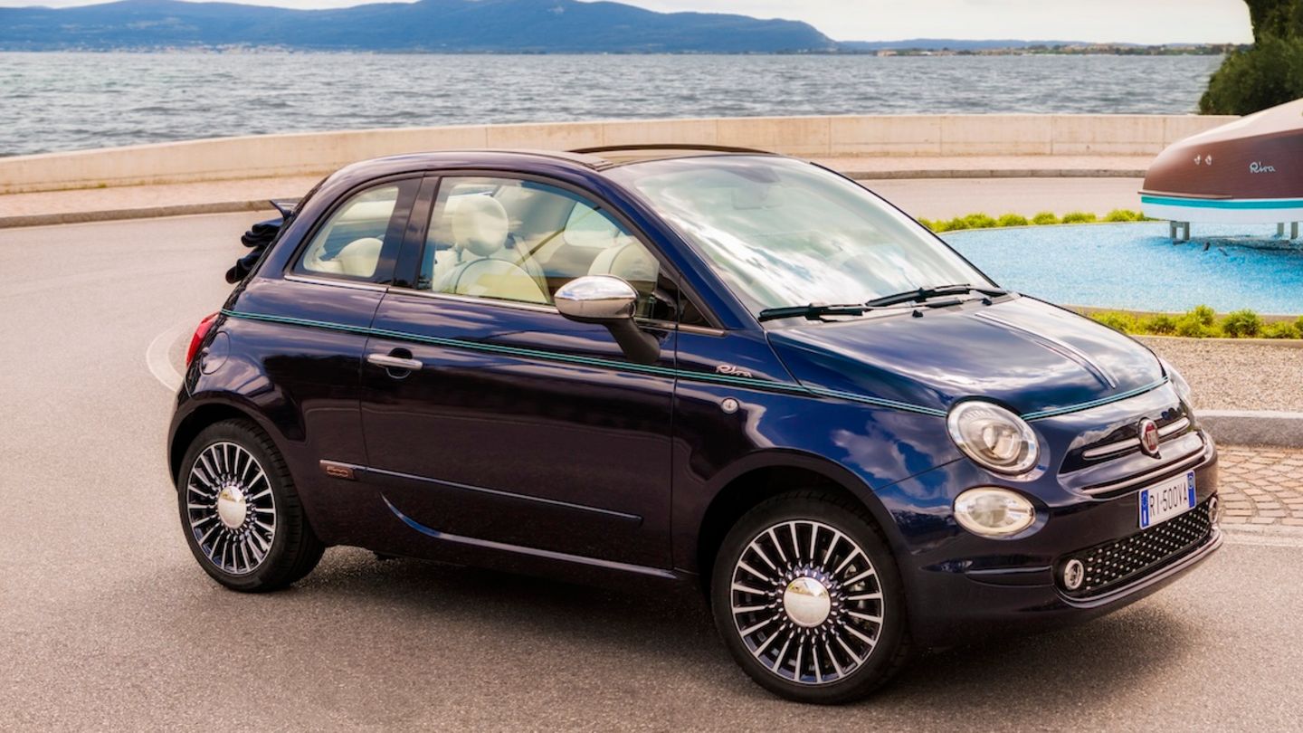Fiat 500 Riva: Fiat 500 Riva-1 am Meer