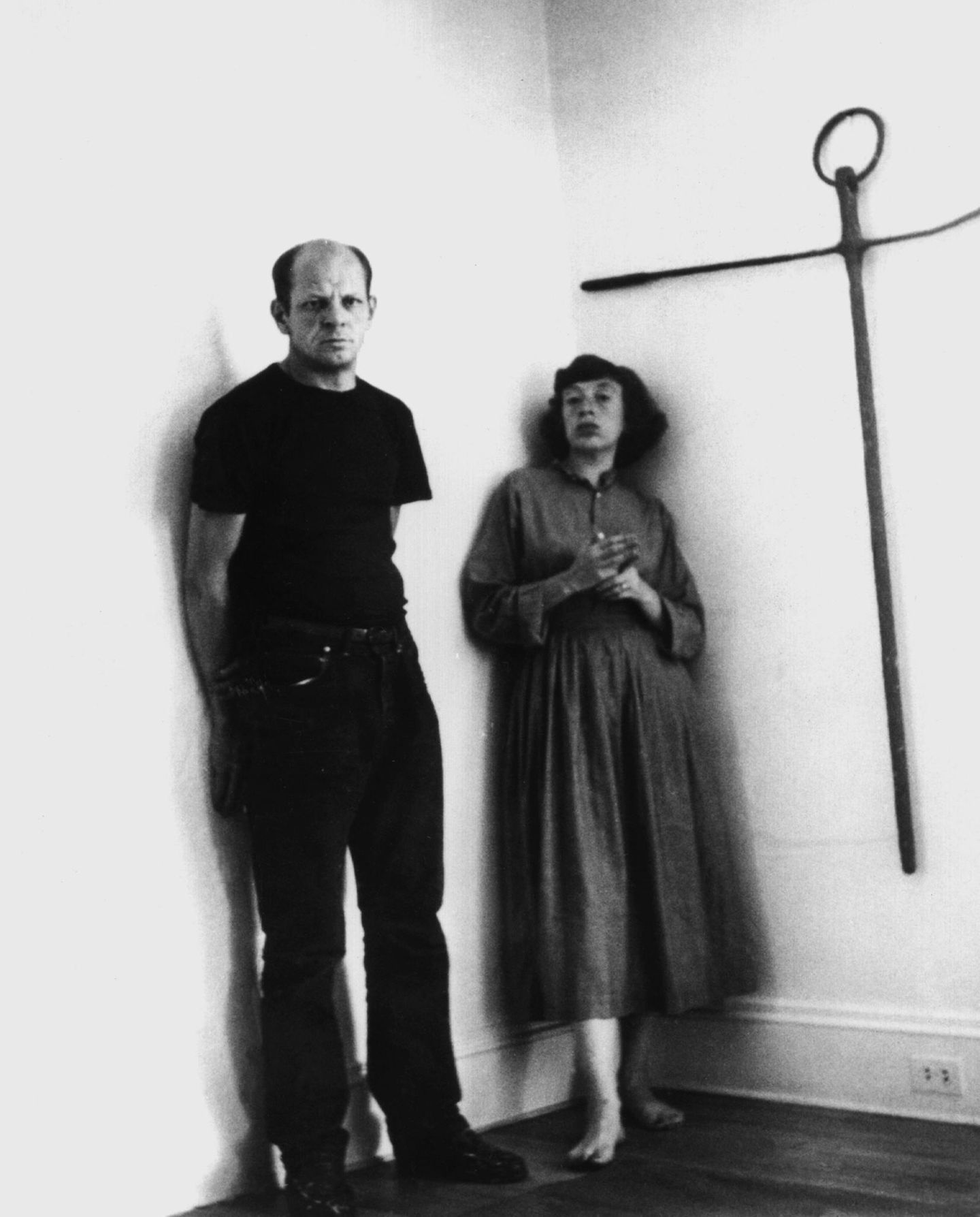 Jackson Pollock und Lee Krasner im Wohnzimmer, 1945