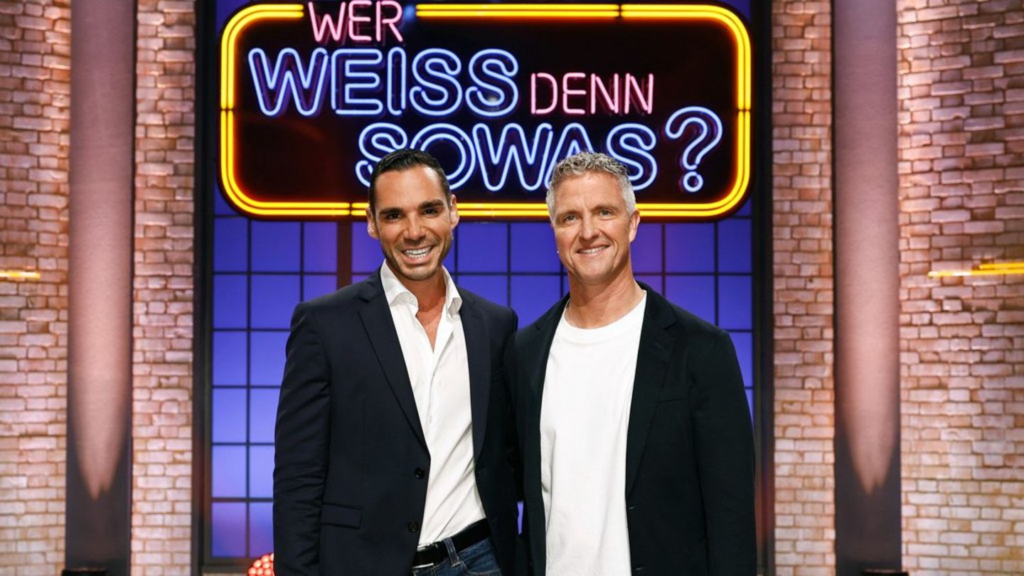 Ralf Schumacher und Étienne Bousquet-Cassagne bei "Wer weiß denn sowas?" Ralf Schumacher und Étienne Bousquet-Cassagne bei "Wer weiß denn sowas?"