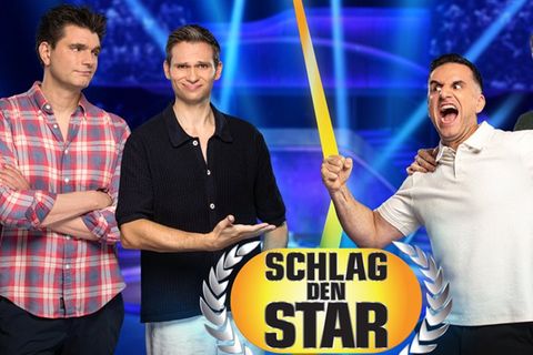 Lutz van der Horst und Fabian Köster treffen bei "Schlag den Star" auf Özcan Cosar und Bastian Bielendorfer (v.l.).
