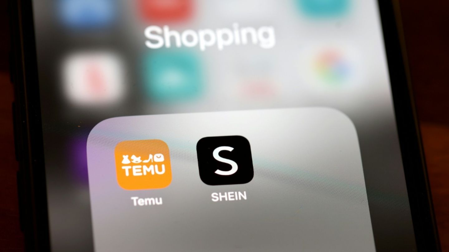 Apps von Temu und Shein auf einem Handy Apps von Temu und Shein auf einem Handy