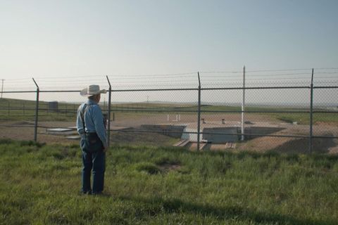 Farmer in Montana Mitten in der amerikanischen Provinz lagern 150 Atomraketen