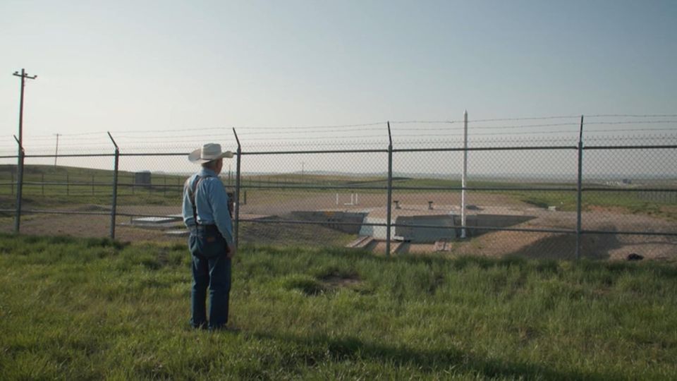 Farmer in Montana Mitten in der amerikanischen Provinz lagern 150 Atomraketen