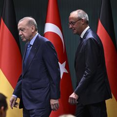 Friedrich Merz und Recep Tayyip Erdogan Friedrich Merz und Recep Tayyip Erdogan zusammen in Ankara.