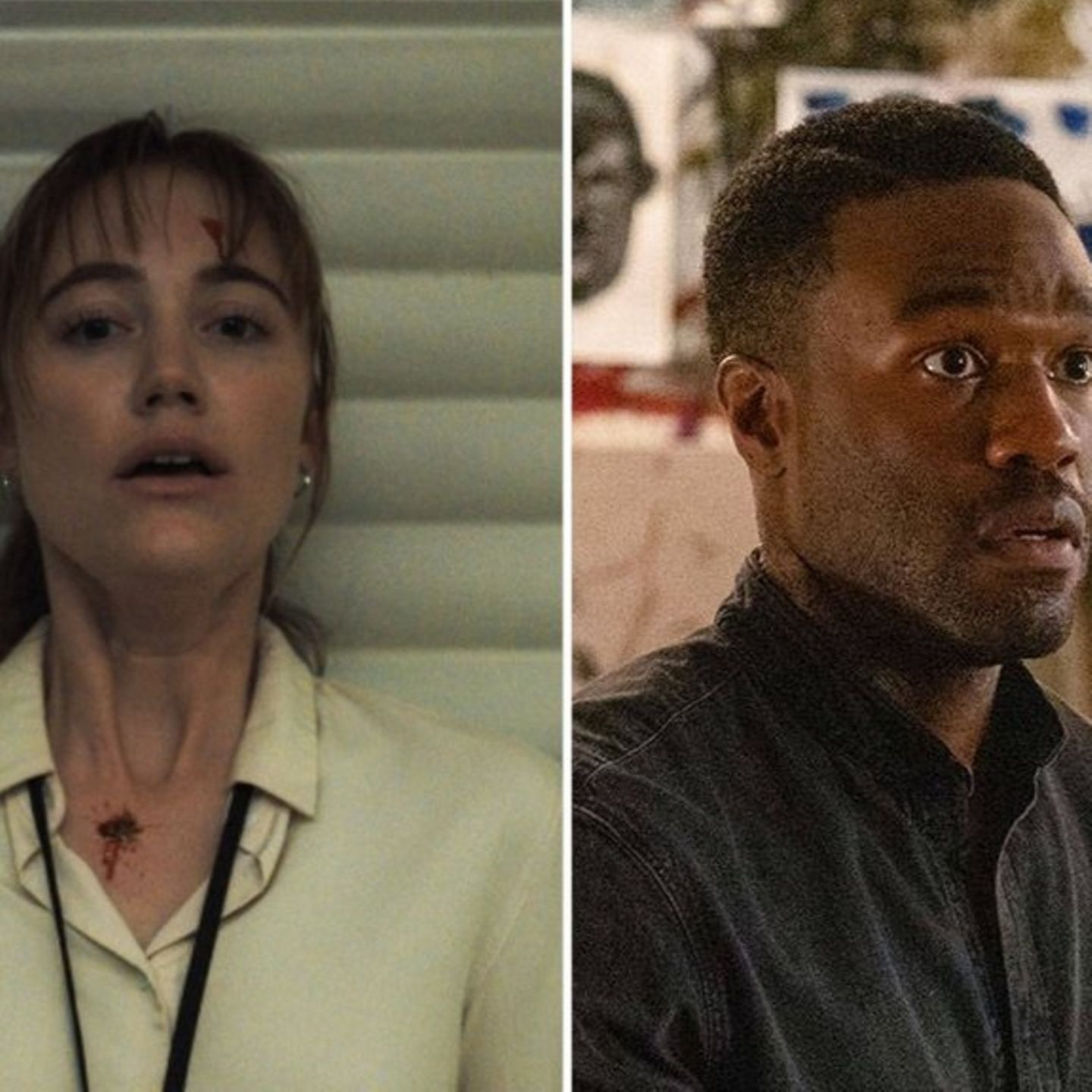 Pure Verzweiflung: Maika Monroe bekam es 2024 mit dem Killer "Longlegs" zu tun, Yahya Abdul-Mateen II sah sich drei Jahre zuvo