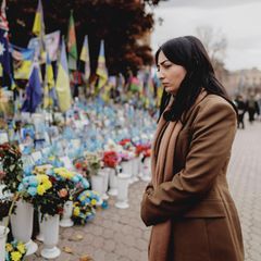 Alabali Radovan auf dem Maidan-Platz in der Ukraine