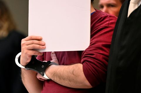 Angeklagter im Landgericht Mannheim