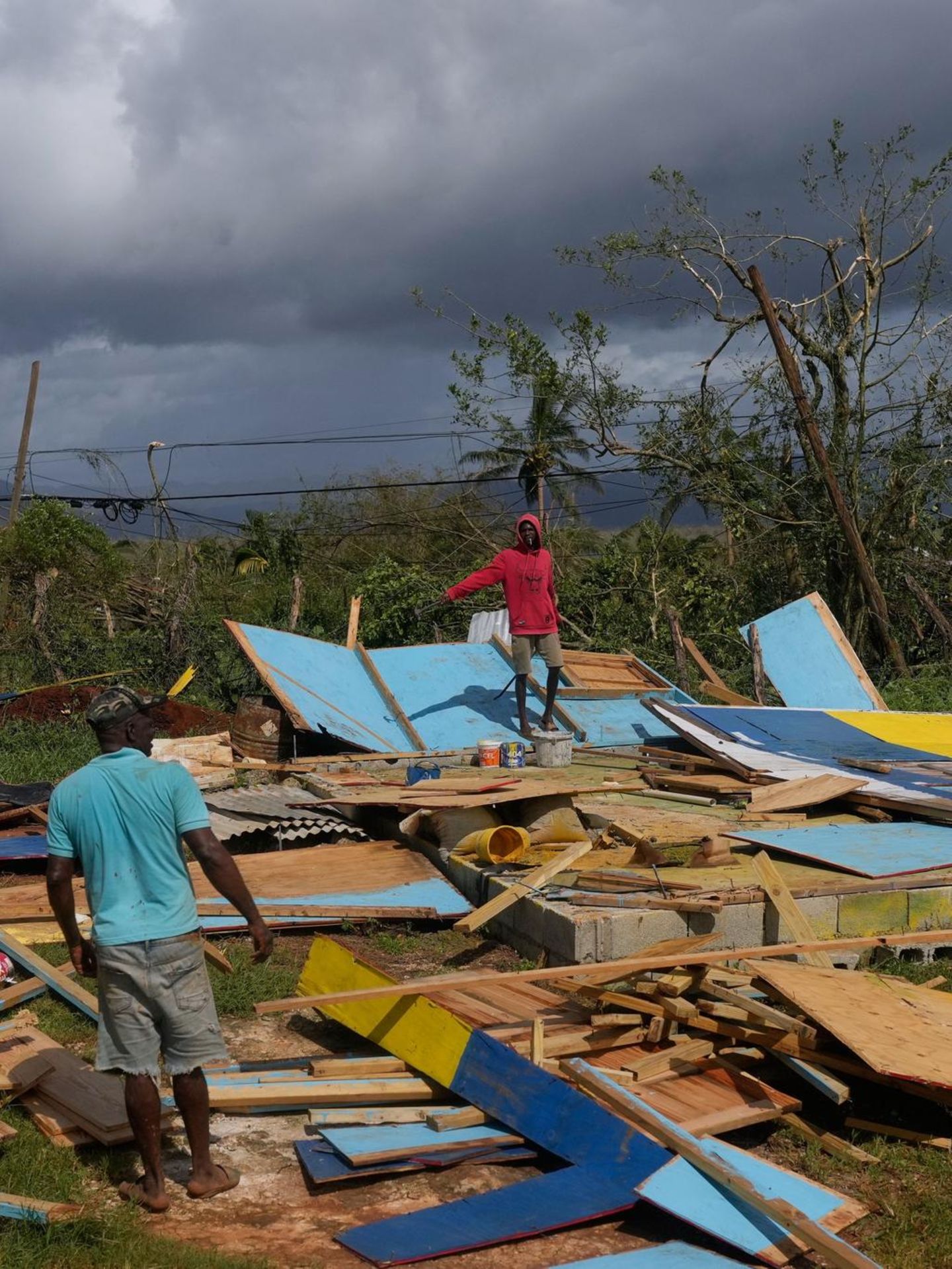 Nach dem Sturm beginnt das große Aufräumen. "Melissa" hat Schäden in Milliardenhöhe verursacht
