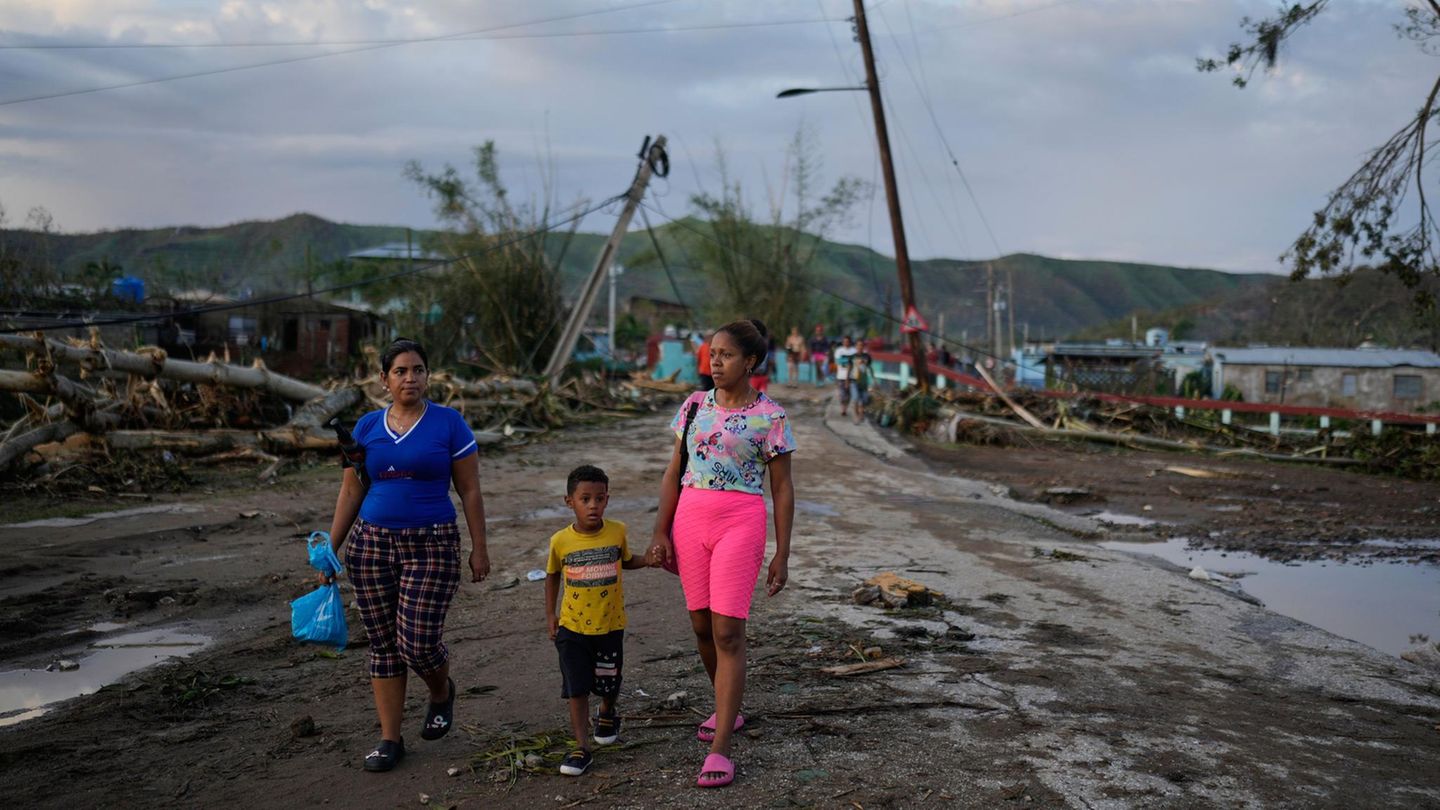 Auf Kuba hat "Melissa" vor allem Erdrutsche und Überschwemmungen ausgelöst