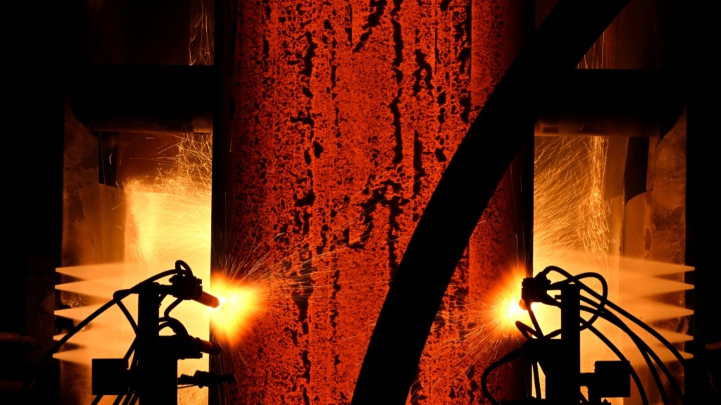 Produktion bei Thyssenkrupp Steel in Duisburg im Oktober 2025 Produktion bei Thyssenkrupp Steel in Duisburg im Oktober 2025