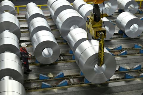 Produktion bei Thyssenkrupp Steel in Duisburg