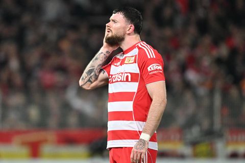 Auch Oliver Burke hat seit fast sechs Wochen kein Tor für Union erzielt. Foto: Soeren Stache/dpa