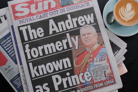 Die "Sun" titelte den Fall Andrew in Anspielung auf die berühmte Selbstbezeichnung von Popstar Prince Die "Sun" titelte den Fall Andrew in Anspielung auf die berühmte Selbstbezeichnung von Popstar Prince