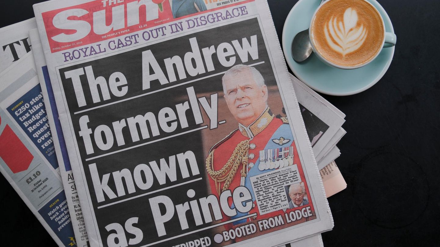 Die "Sun" titelte den Fall Andrew in Anspielung auf die berühmte Selbstbezeichnung von Popstar Prince Die "Sun" titelte den Fall Andrew in Anspielung auf die berühmte Selbstbezeichnung von Popstar Prince