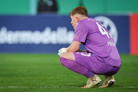 Wird er die Nummer 1? Silas Prüfrock spielte im Pokal. Foto: Daniel Karmann/dpa