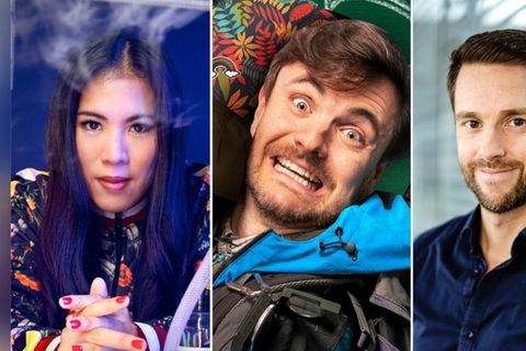 Mai Thi Nguyen-Kim, Phil Laude (m.) und Mirko Drotschmann starteten ihre Karrieren auf YouTube. Mai Thi Nguyen-Kim, Phil Laude (m.) und Mirko Drotschmann starteten ihre Karrieren auf YouTube.