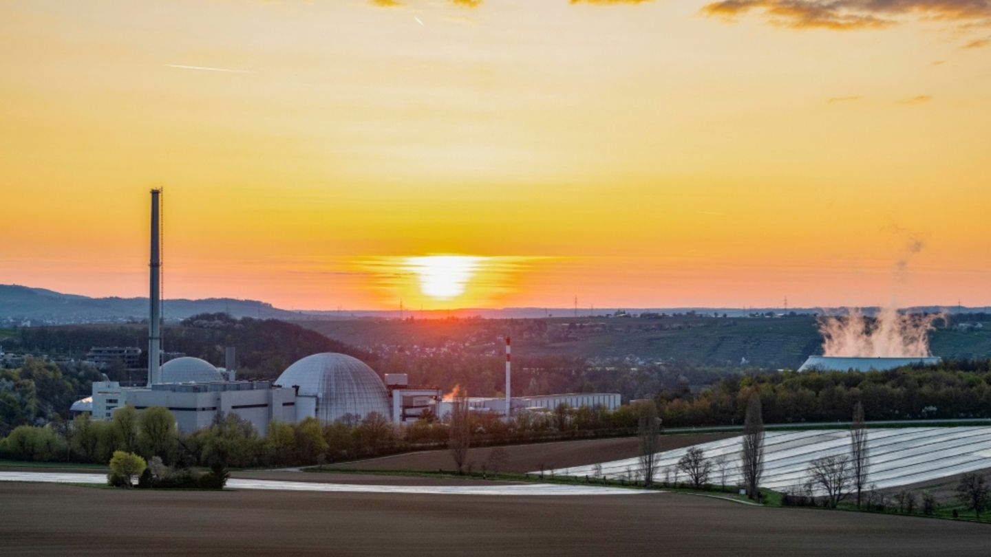 Akw Neckarwestheim Anfang April 2023 kurz vor der Abschaltung