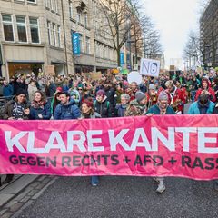 In Deutschland gibt es immer wieder Proteste gegen den Aufstieg rechter Parteien