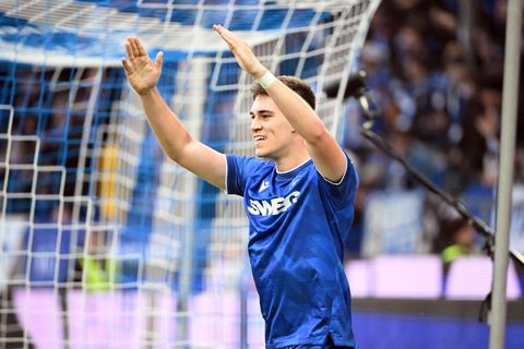 Karlsruhe jubelt spät - hier beim Ausgleich durch Marcel Beifus. Foto: Uli Deck/dpa